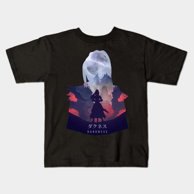 Darkness - Dark Illusion Kids T-Shirt by The Artz